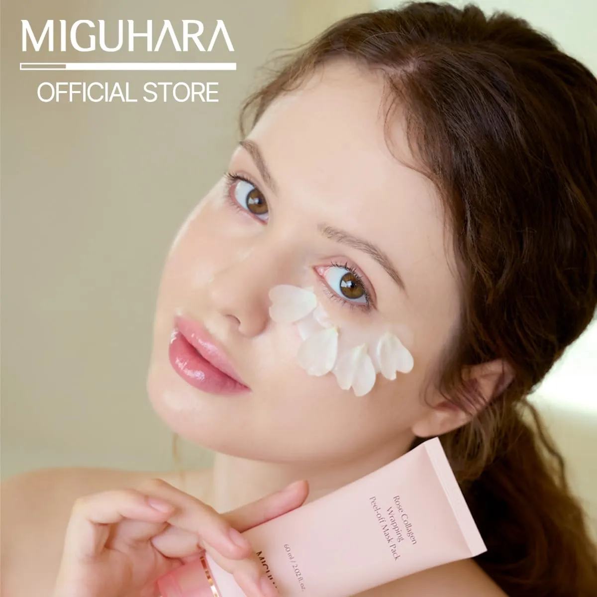 [ MIGUHARA ] Rose Collagen Wrapping Peel-off Mask Pack 60ml / 2.02 fl.oz