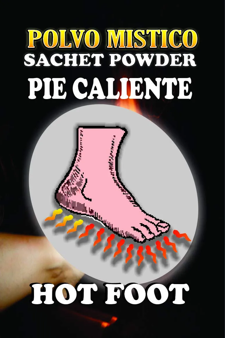 1 PIECE BRYBRADAN HOT FOOT SACHET POWDER/PIE CALIENTE POLVO EN BOLSA 1/2 OZ 14 GR