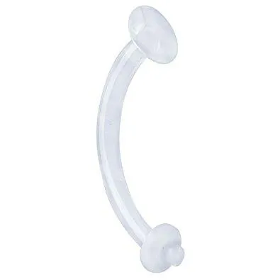 10 x 10mm Belly-Eyebrow Clear Retainer Pack
