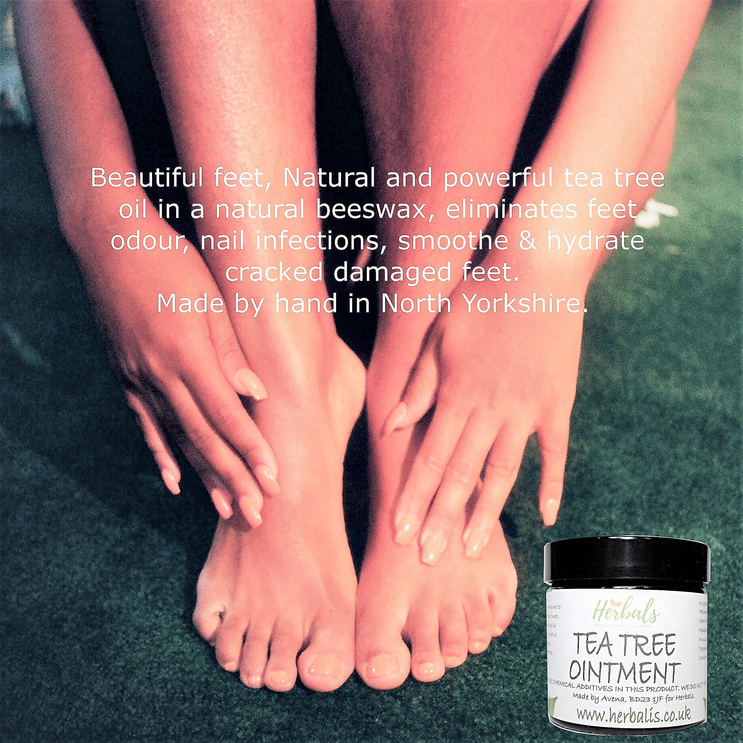 100% Natural Healing Tea Tree Ointment: for nail infections, athletes foot, bad odours and more 60ml