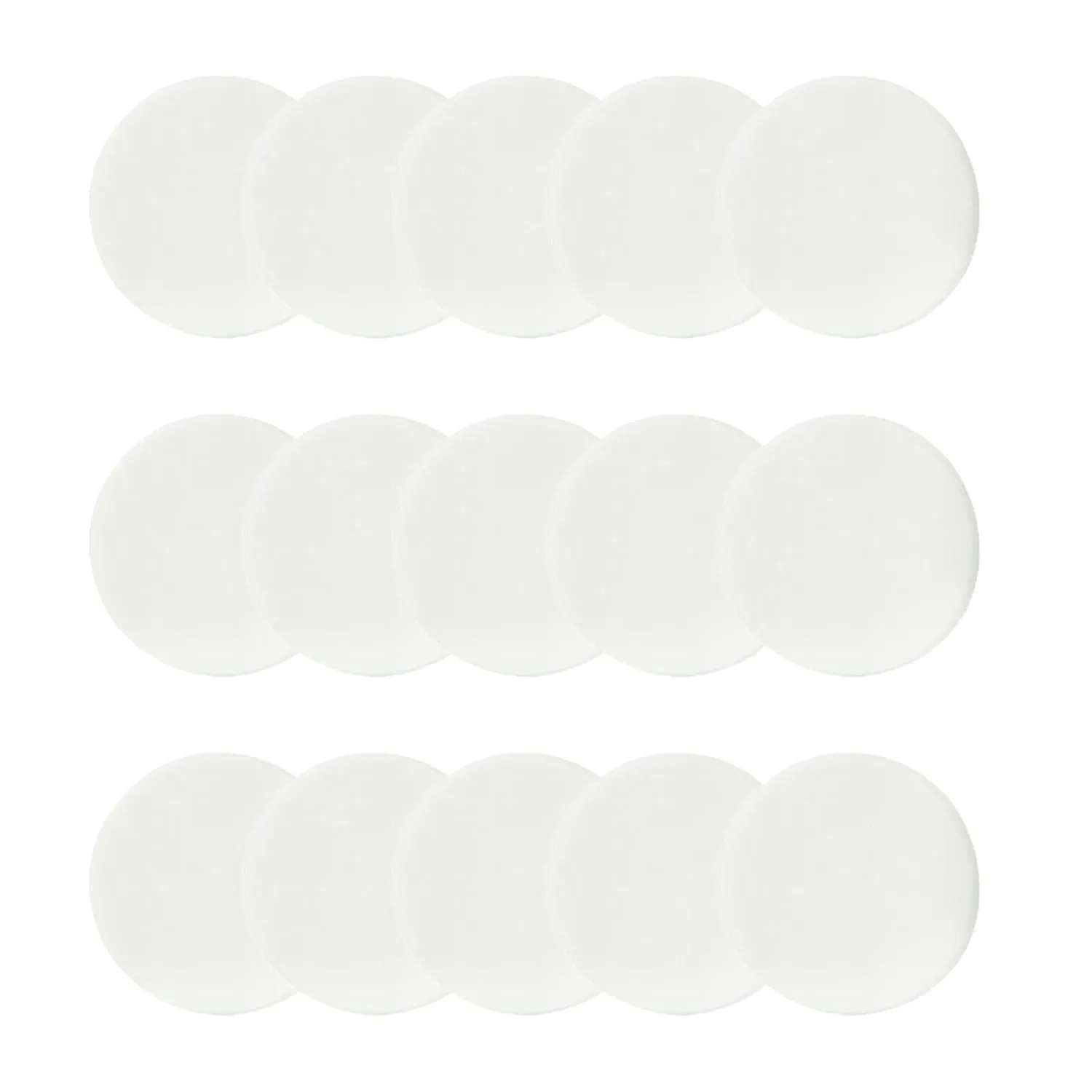 15 PCS Cosmetic Rounds Foam Cushion Pads Make up Sponges for Foundation Blending Round Makeup Blender Powder Applicator white
