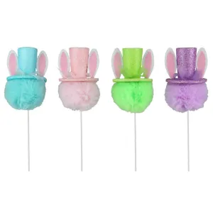 18" Bunny Ear Hat Pick Set of 4 HE4155