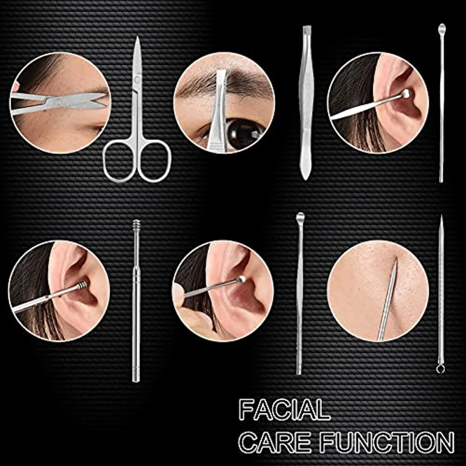 19-Piece Set Nail Clippers Set Manicure Set-Stainless Steel Pedicure Kit, Nail Care Toenail Clippers Fingernail Clippers, Personal Care for Women Men