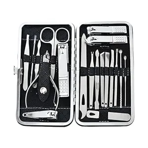 19-Piece Set Nail Clippers Set Manicure Set-Stainless Steel Pedicure Kit, Nail Care Toenail Clippers Fingernail Clippers, Personal Care for Women Men