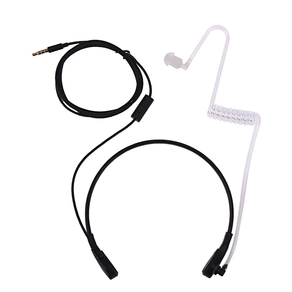 1pin 3.5mm Throat Mic Microphone Covert Acoustic Tube Earpiece Headset For Samsung/HTC/LG/Blackberry/MOTORO Smart Phone Earphone