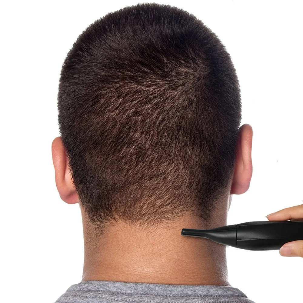 2-in-1 Electric Nose Hair Trimmer For Men Replaceable Eyebrow Body Hair Clipper