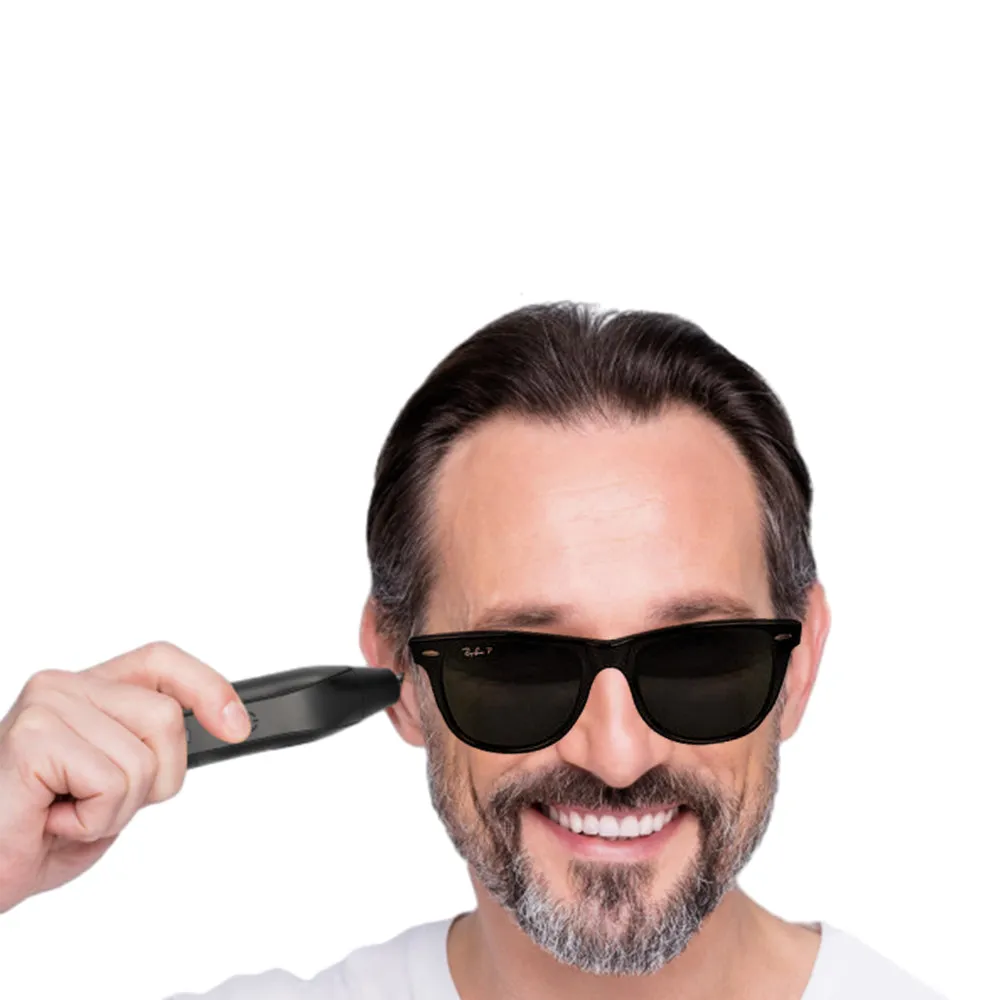 2-in-1 Electric Nose Hair Trimmer For Men Replaceable Eyebrow Body Hair Clipper