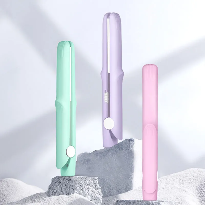 ⏳2-in-1 Mini Curling Wand & Flat Iron Hair Straightener