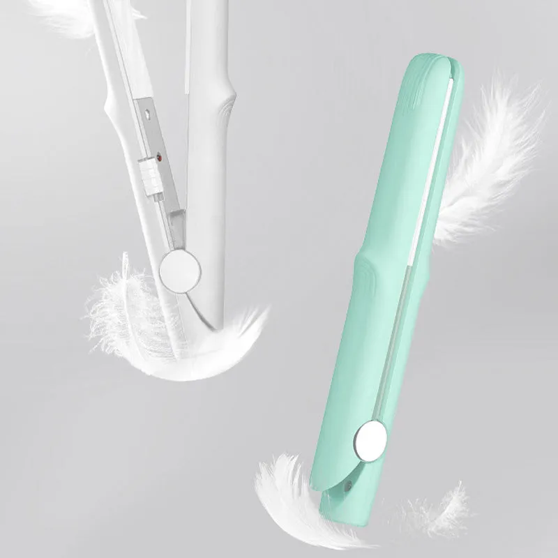 ⏳2-in-1 Mini Curling Wand & Flat Iron Hair Straightener