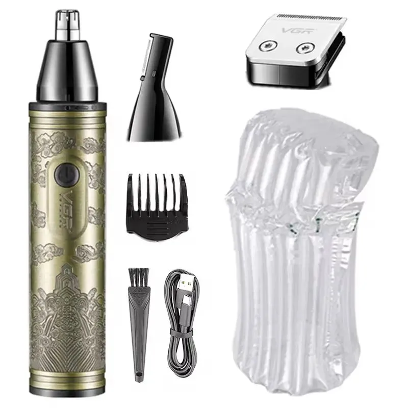 2-in-1 Rechargeable Washable Nose & Ear Hair Trimmer - Grooming Tool