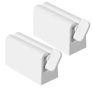2 Pieces Toothpaste Squeezer,Rolling Tube Toothpaste Squeezer Toothpaste Seat Holder Stand Rotate Toothpaste Dispenser for Bathroom