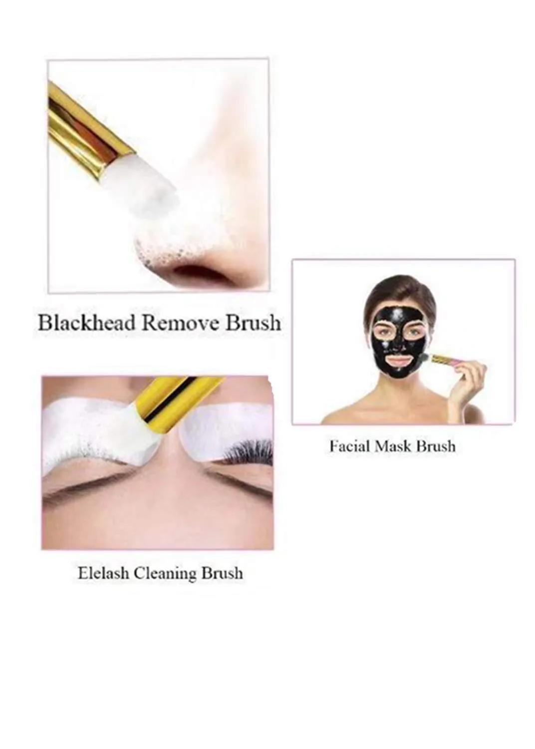 20 Pcs White Lash Shampoo Brush Eyelash Extensions Supplies Cosmetic Brushes Peel Off Blackhead Brush Remover Tool Lash Cleanser Soft Brushes (20PC)