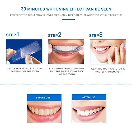 28 Bag 56 Strips 5D Teeth whitening Strip Teeth Bleaching No Harmful substances Stain Removal Professional whitening Teeth Mint Flavor