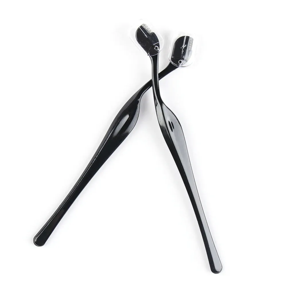 2Pcs Portable Makeup Eye Brow Razor