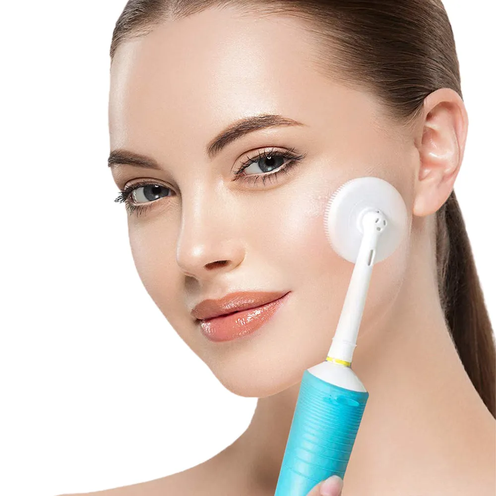 2Pcs Silicone Facial Cleansing Brush Replacement Heads-Style 1