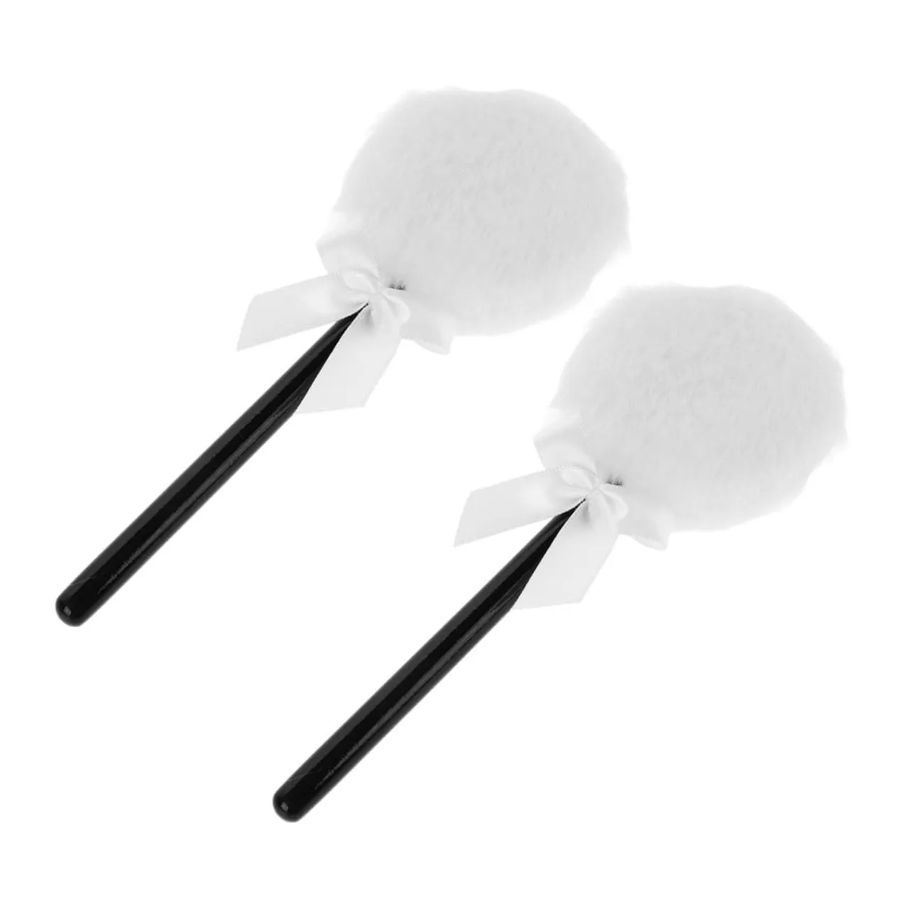 2Pcs Soft Long Hair Wet Puff for Dusting Powder Versatile Makeup Applicator for for Loose Powder and Fragrance Easy to Clean and Durable for Makeup