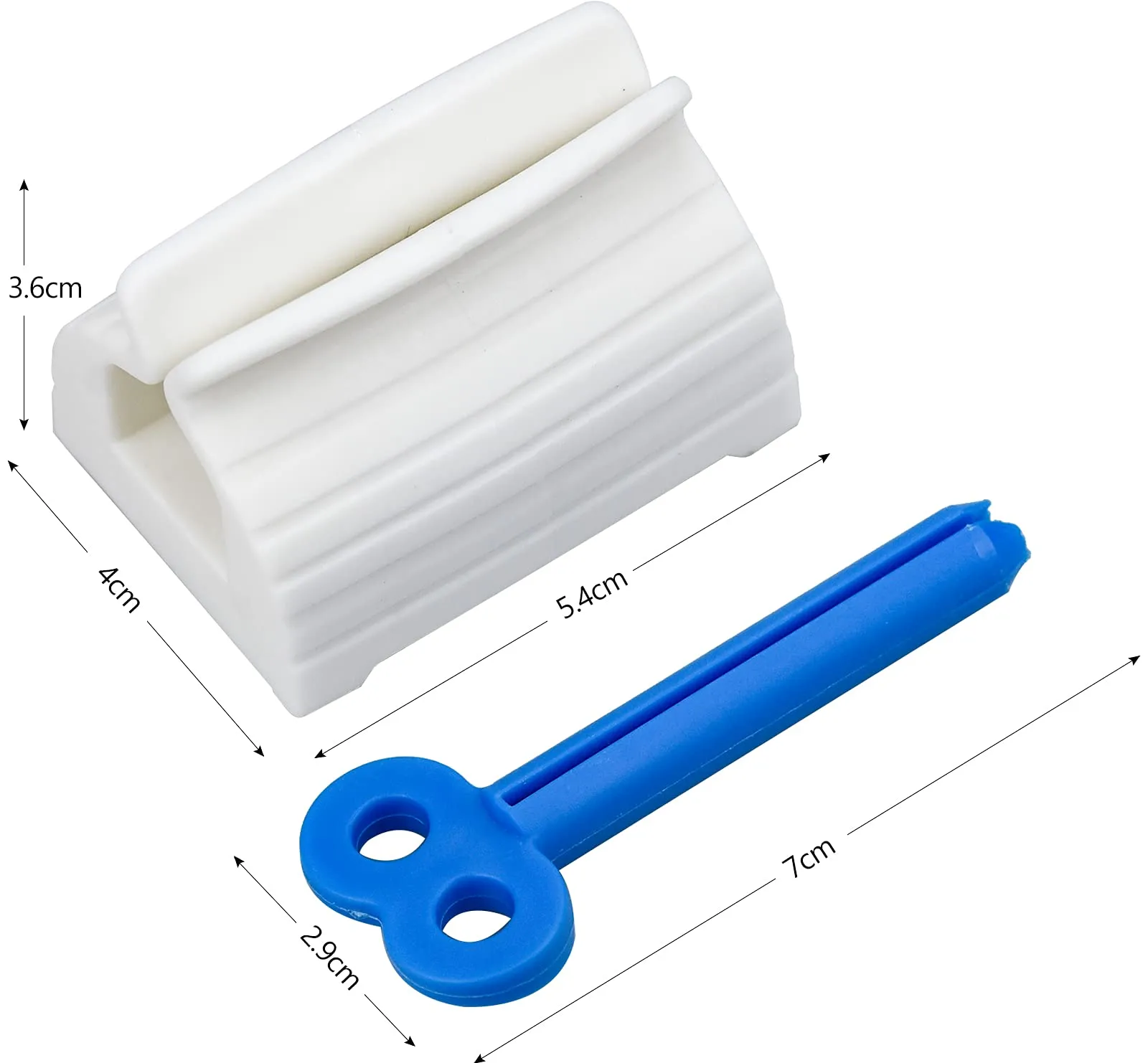 3 Pieces Toothpaste Tube Squeezer, Plastic 40 x 54 x 36mm Turn Easily Toothpaste Roller Squeezer Toothpaste Seat Holder for Bathroom…