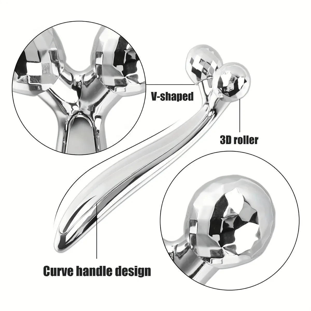 360 Degrees Rotating Y Shape Roller Massager Thin Face Body Slimming Shaping Muscles Relaxation Wrinkle Remover Facial Massager Tools