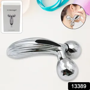 3D Manual Face Roller Massager for Skin Revitalization (1 Pc)