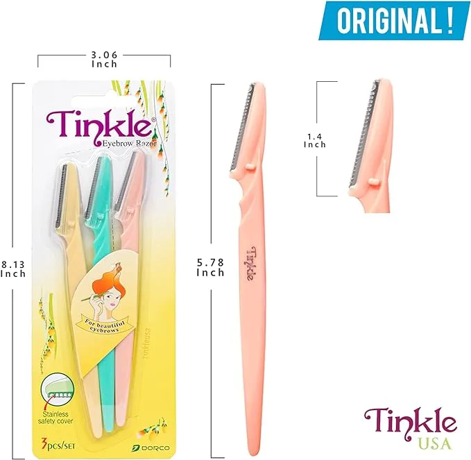 3pcs Eyebrow Tinkle Razor