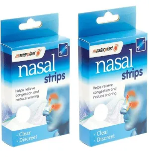 40 X Nasal Strips Nose Strips Helps Relieve Congestion and Reduce snoring Due to colds and Allergies Clear Comfortable and Discreet