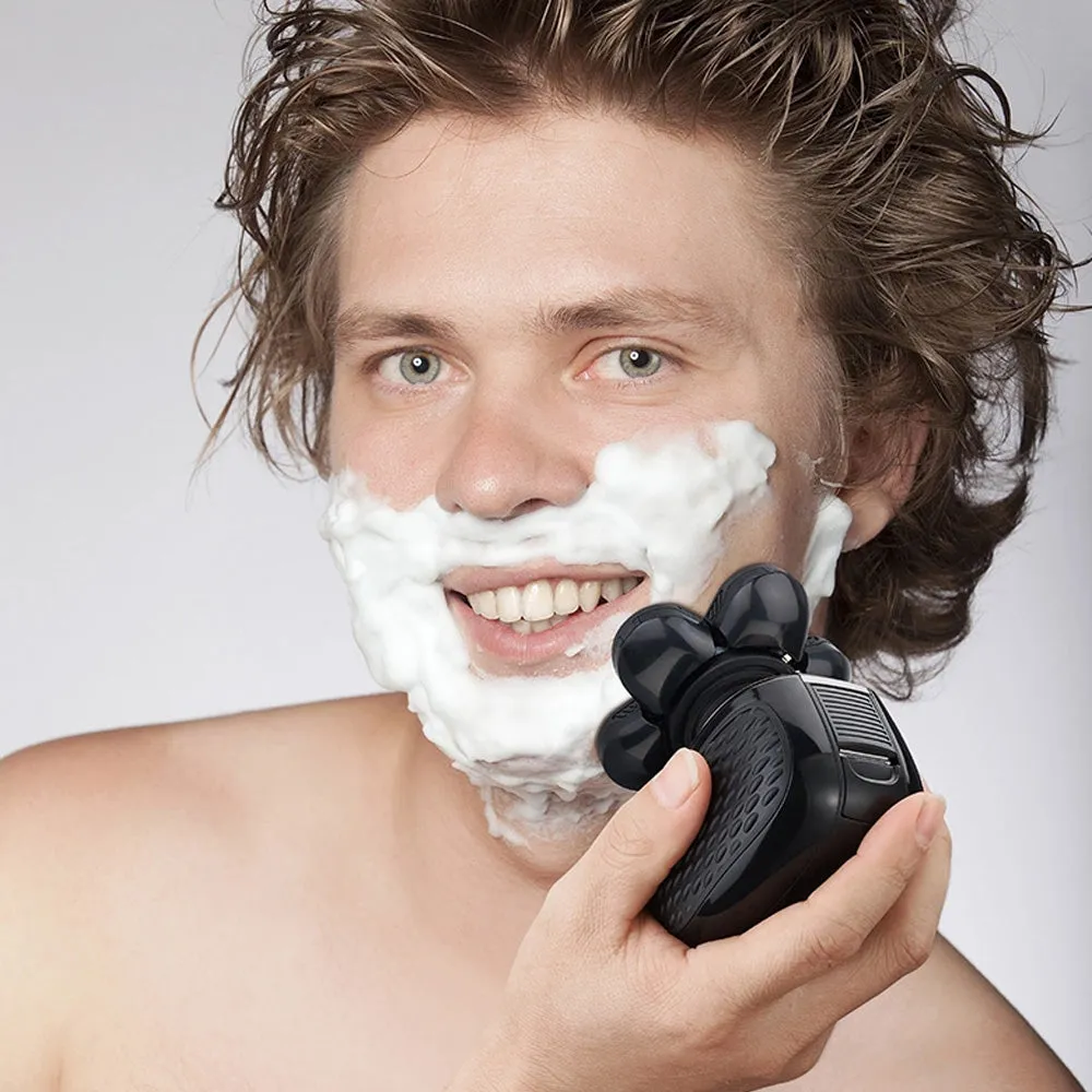 4D 6 Heads 5 In 1 Mini Waterproof Electric head Shaver