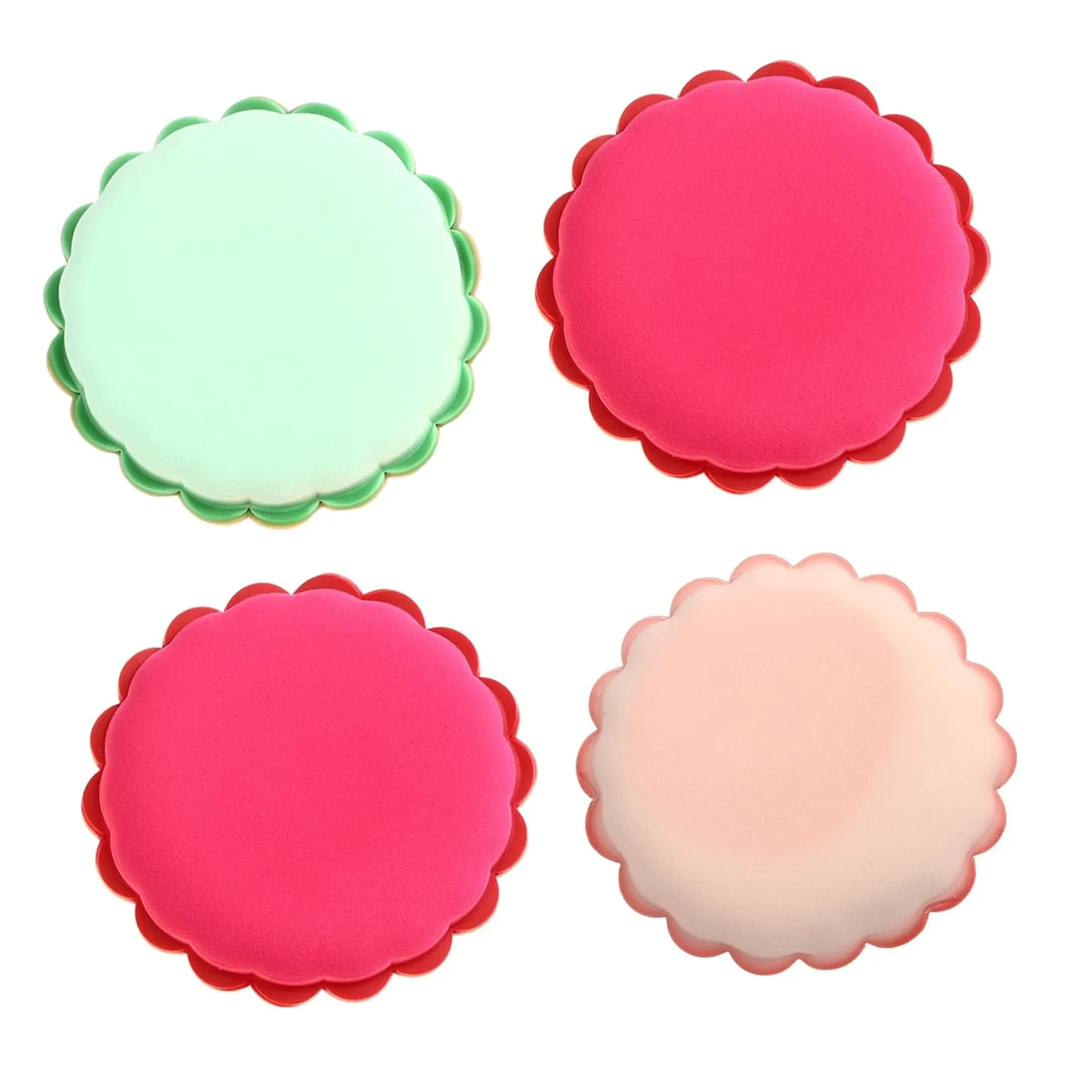 4pcs Makeup Puff Fluffy Powder Sponges for for Loose Powder Foundation and Blush Application Washable Non Dual-use Design