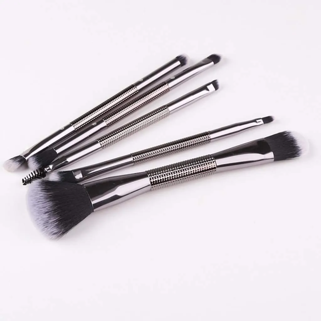 5 Double Head Makeup Brush Set Full Set of Beginner Makeup Tools Brush Eye Shadow Brush Concealer Brush Foundation Brush Ideal gift