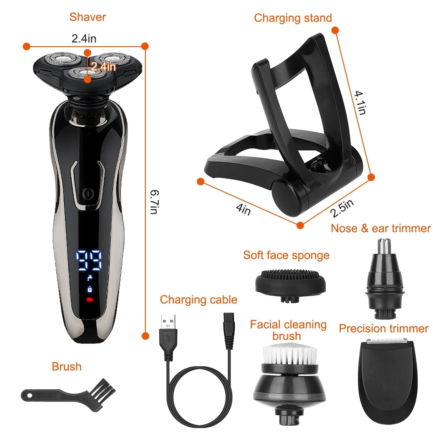 5-in-1 Electric Razor Shaver