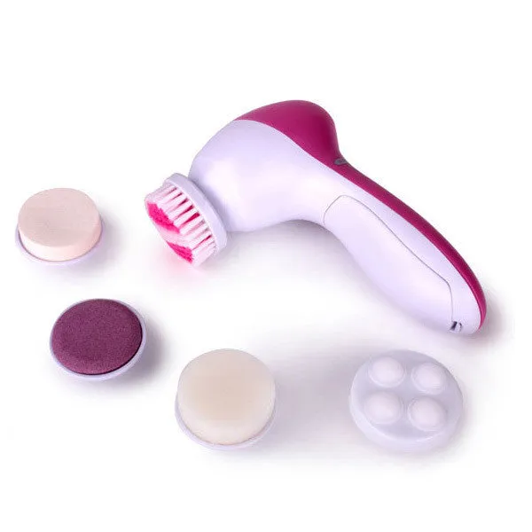 5 in 1 Electric Wash Face Machine Facial Pore Cleaner Body Cleaning Massage Mini Skin Beauty Massager Brush