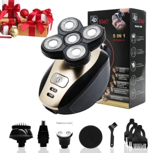 5 In 1 Men Rechargeable Electric Shaver Razor 5 Floating Head Beard SP