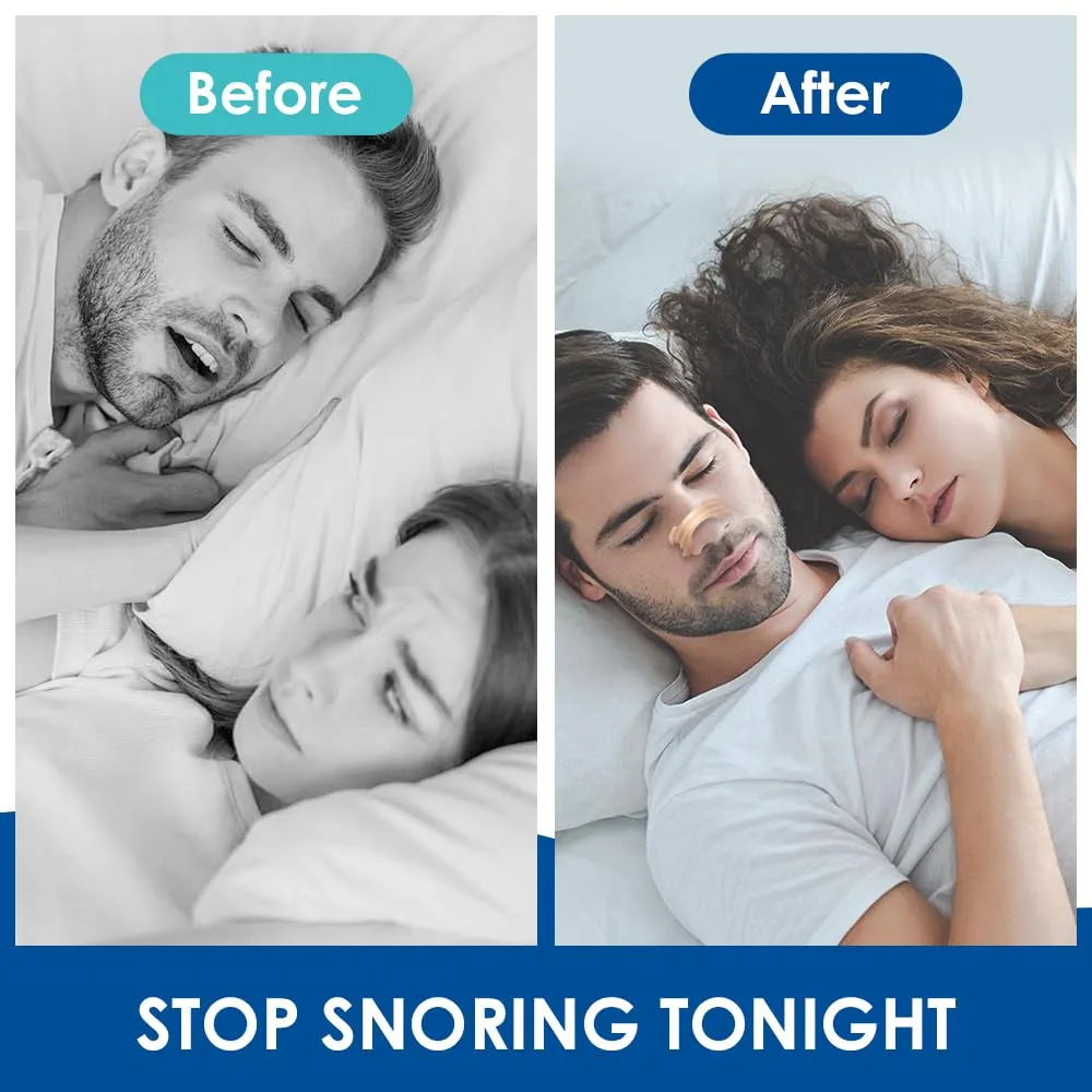 50 Count Nasal Strips, Nose Strips for Breathing, Snore Strips Relieve a Blocked Nose Due to Colds, Allergies, Nasal Strips for Snoring, Nose Strips Drug-Free,Works Instantly to Improve Sleep 50 Count