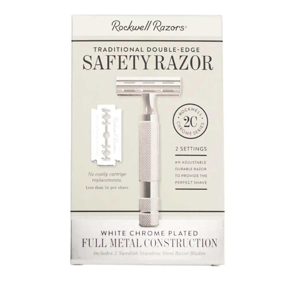 6 Rockwell Razors 2C - White Chrome