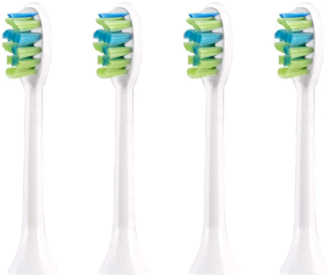 7am2m AM101/AM105 Electric Toothbrush Brush Heads x 4 for 7am2m Electric Toothbrush ONLY White