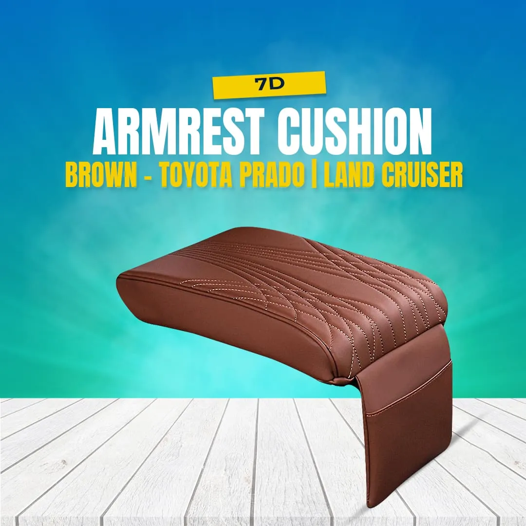 7D Armrest Cushion - Brown - Toyota Prado | Land Cruiser