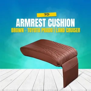 7D Armrest Cushion - Brown - Toyota Prado | Land Cruiser