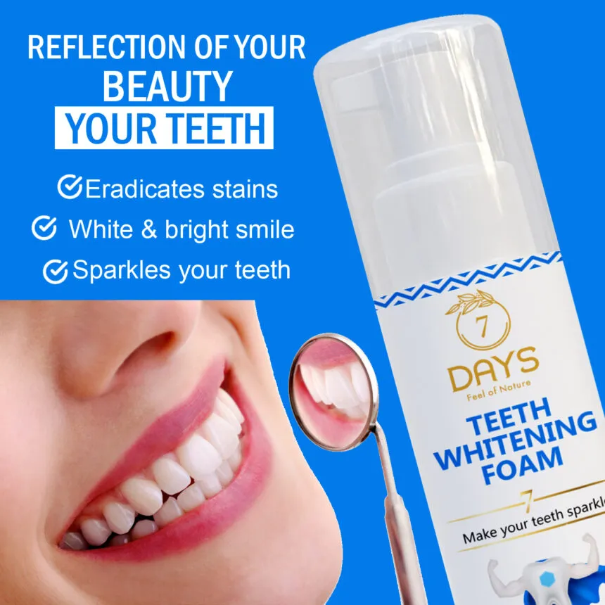 7Days Teeth Whitening Foam Pack of 2 - 50 ml