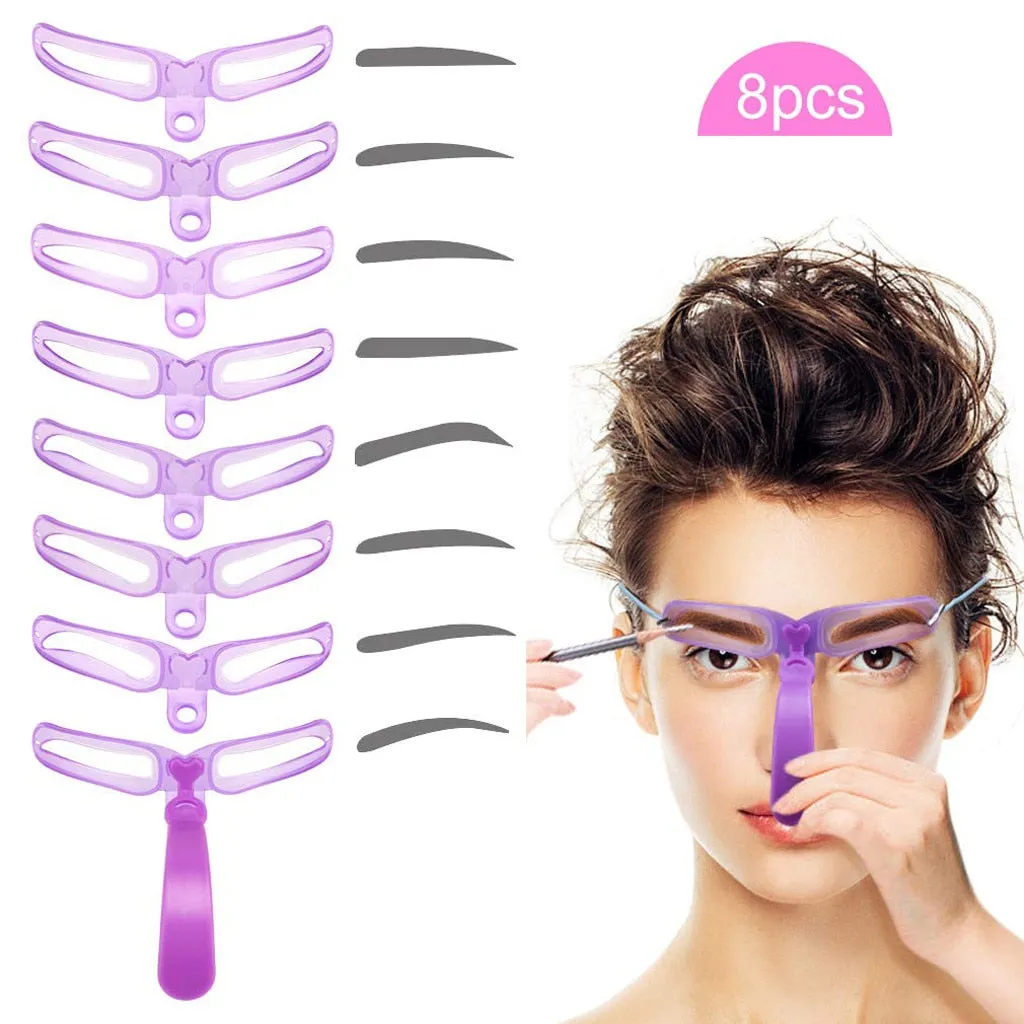 8 In 1 Reusable Eyebrow Shaper Makeup