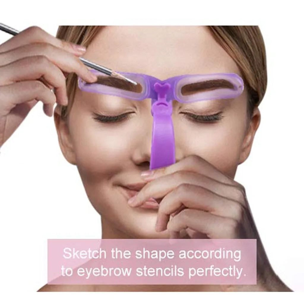 8 In 1 Reusable Eyebrow Shaper Makeup