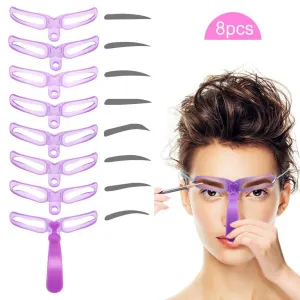 8 In 1 Reusable Eyebrow Shaper Makeup