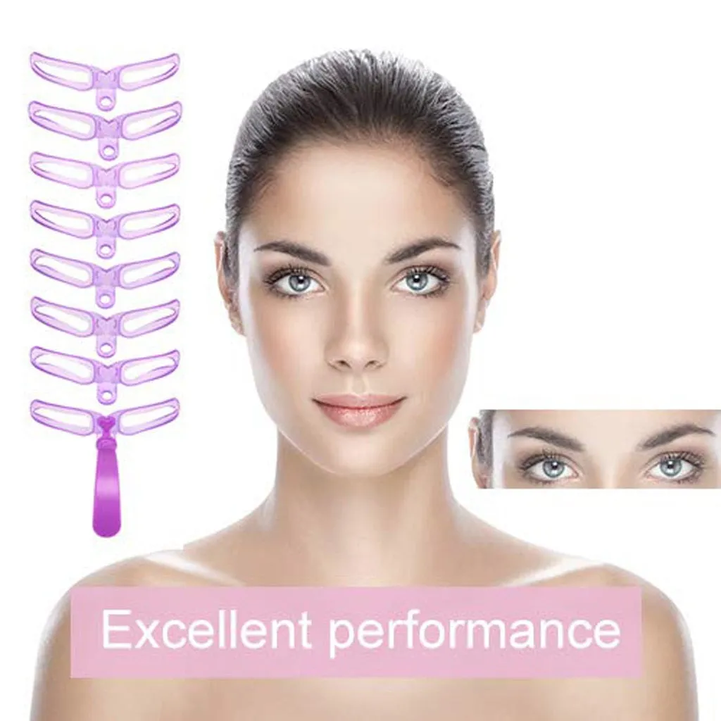8 In 1 Reusable Eyebrow Shaper Makeup