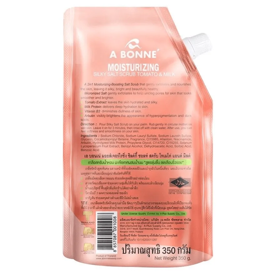 A Bonne Moisturizing Silky Salt Scrub Tomato & Milk (Thailand) - 350g