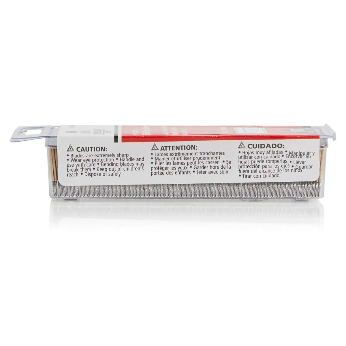 AccuTec PRO Steel Back Single Edge Razor Blade 100 Pack