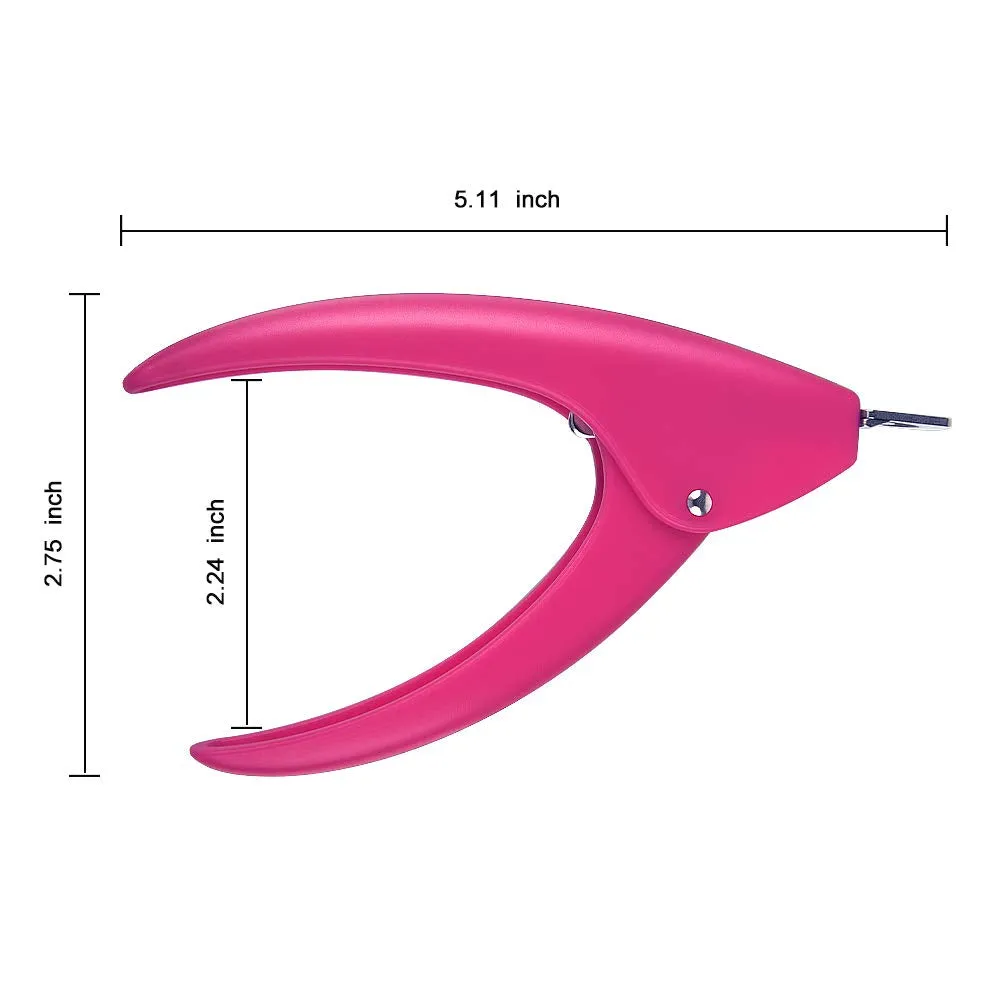 Acrylic Nail Clippers,MORGLES Acrylic Nail Cutters for False Fake Gel Artificial Nails Tips Trimmer Professional Nail Art Manicure Tool,Pink Pink
