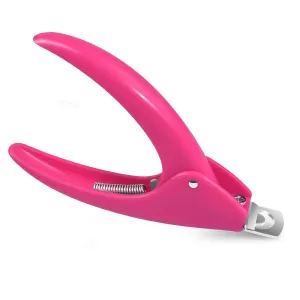 Acrylic Nail Clippers,MORGLES Acrylic Nail Cutters for False Fake Gel Artificial Nails Tips Trimmer Professional Nail Art Manicure Tool,Pink Pink