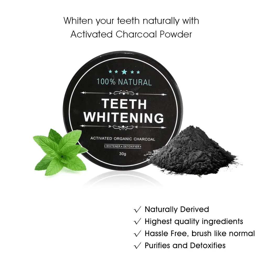 Activated Bamboo Charcoal Teeth Whitening Powder