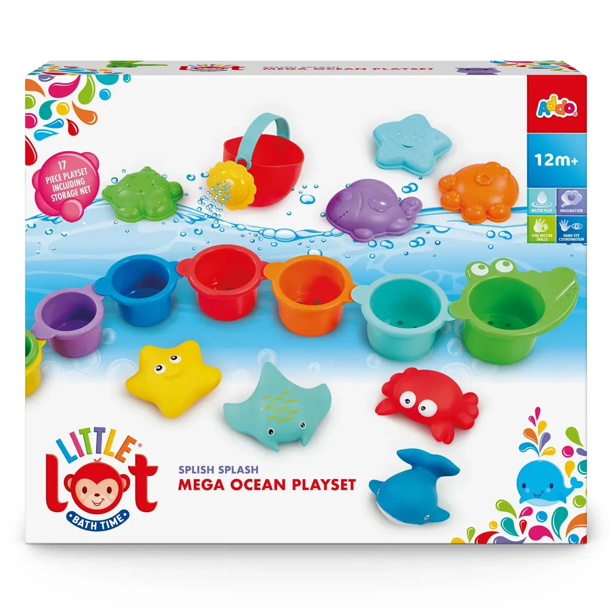 Addo Little Lot Bath Time Splish Splash Mega Ocean Bath Set