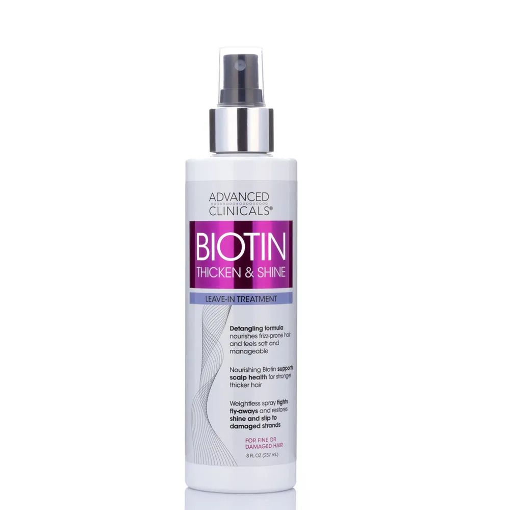ADVANCED CLINICALS Biotin Thicken & Shine Leave In Treatment ليف ان البايوتين للشعر من ادفانسد كلينيكالز