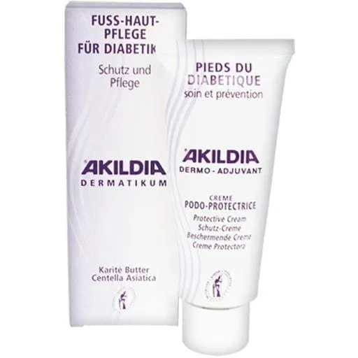 AKILDIA diabetic foot cream, foot protection