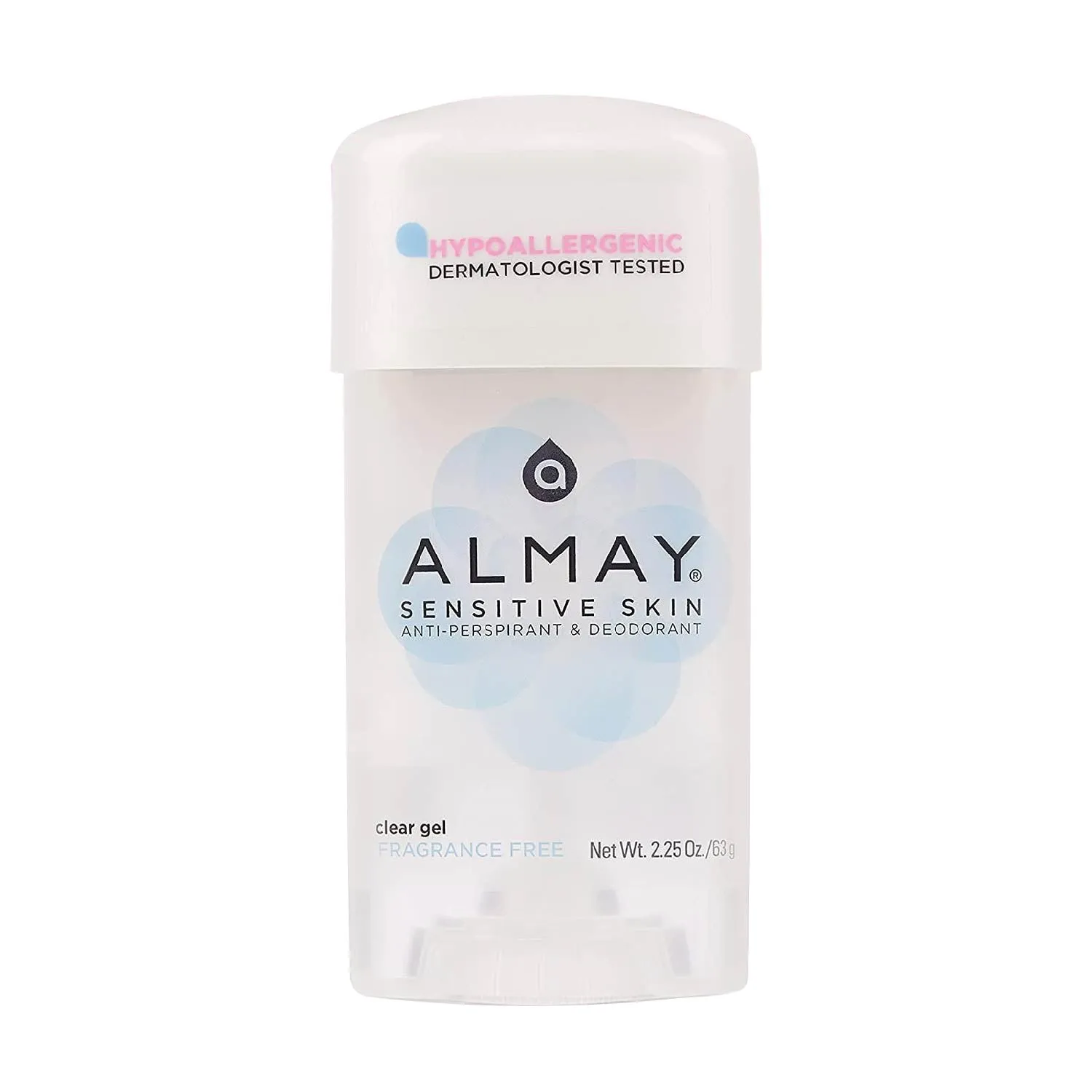 Almay - Anti-Perspirant & Deodorant, Clear Gel, Fragrance Free - 2.25 Oz - 24 Pack
